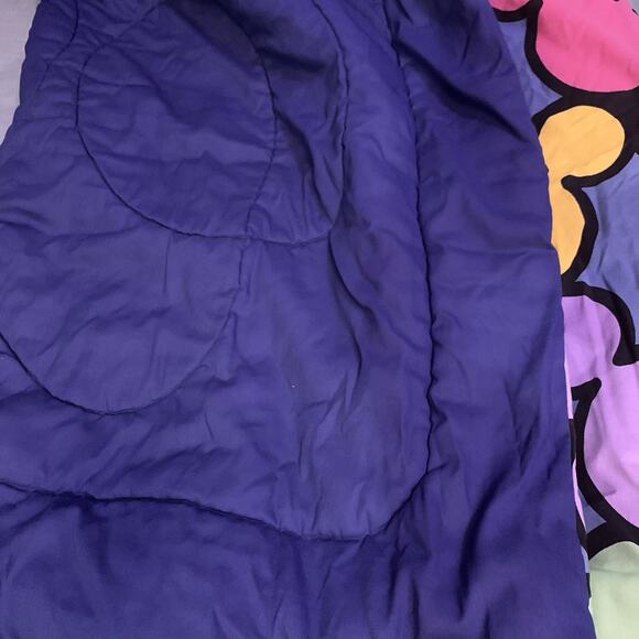 Disney Mickey Heads Ears Twin Comforter Blanket Blue 60"x80" Vintage - Picture 7 of 10